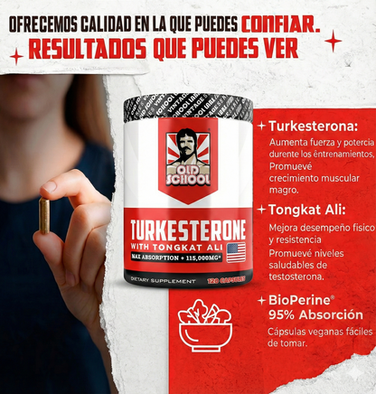 Turkesterone – Suplemento dietario natural para el rendimiento masculino