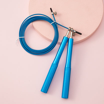 SpeedWire Pro - Cuerda de saltar de alambre de acero ajustable con rodamiento de alambre, de aleación de aluminio, ligera y rápida, equipo de fitness